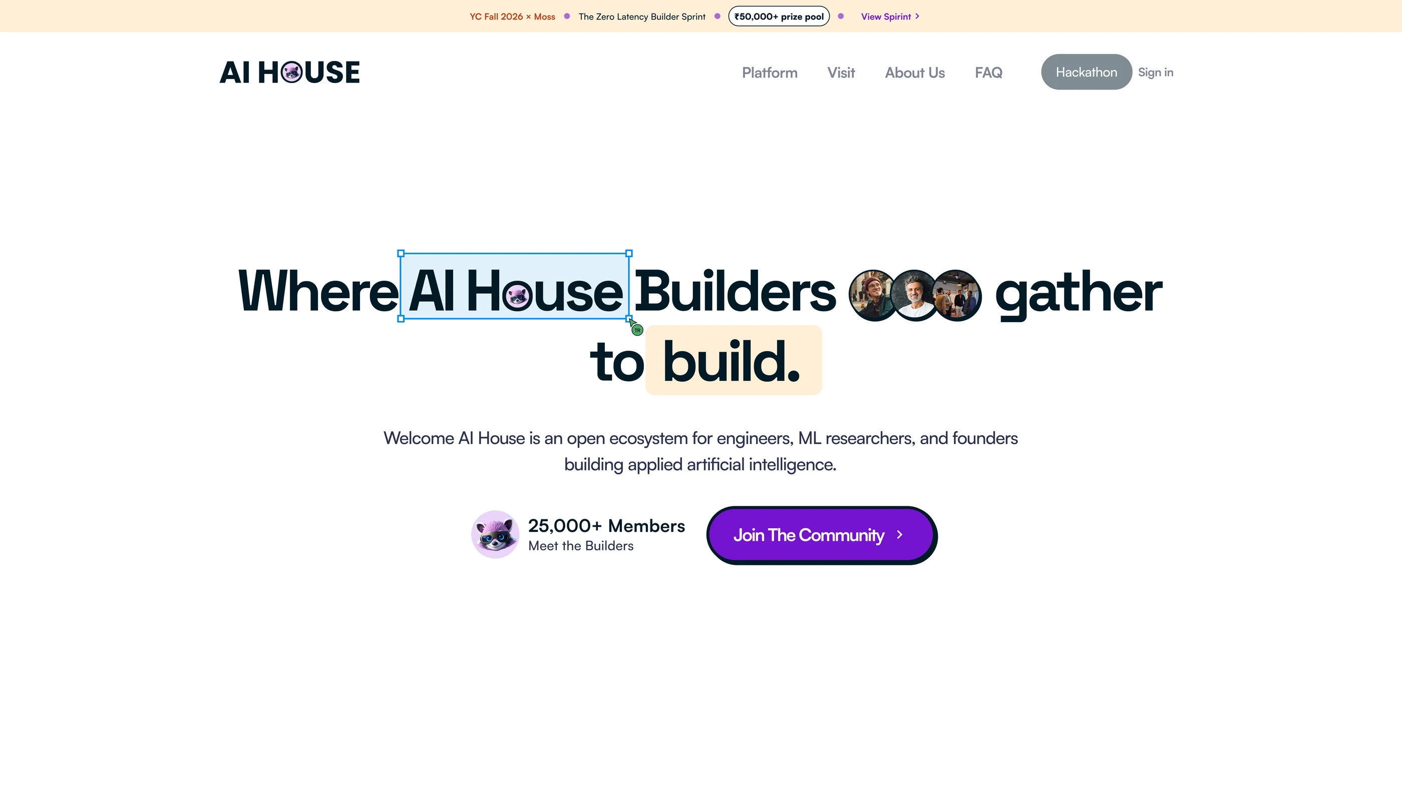 Ai House website redesign
